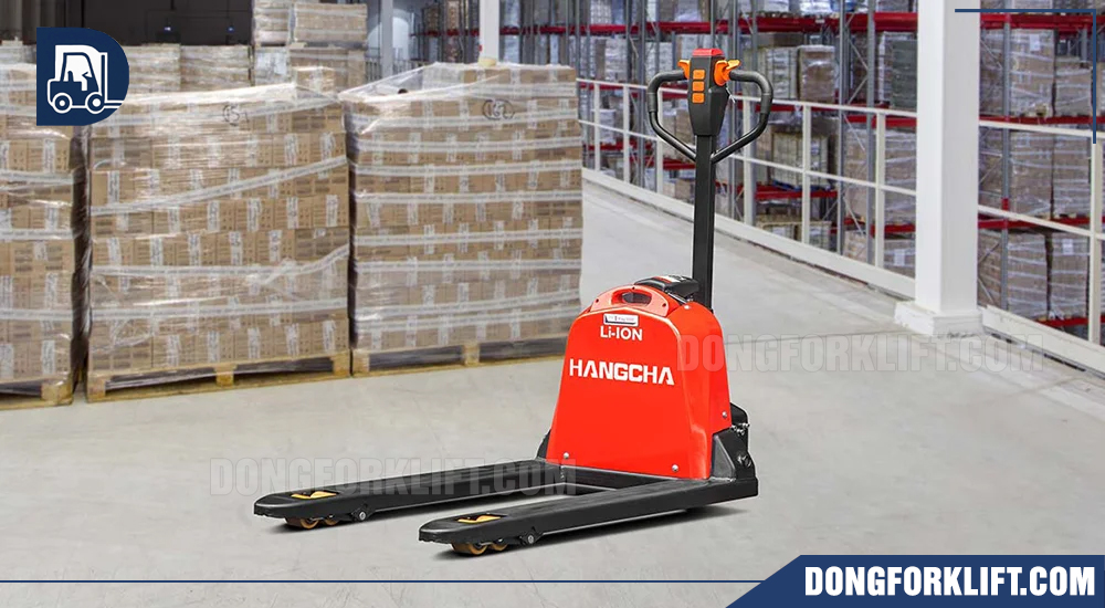 Xe nâng tay điện 1.5 tấn JH trong kho xưởng