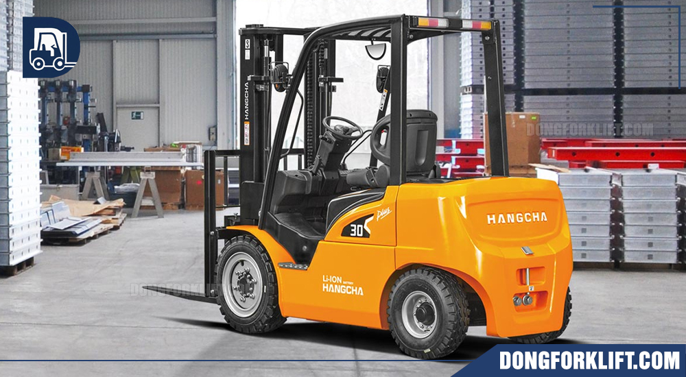 Cấu tạo của xe nâng điện 3 tấn Hangcha khá đơn giản