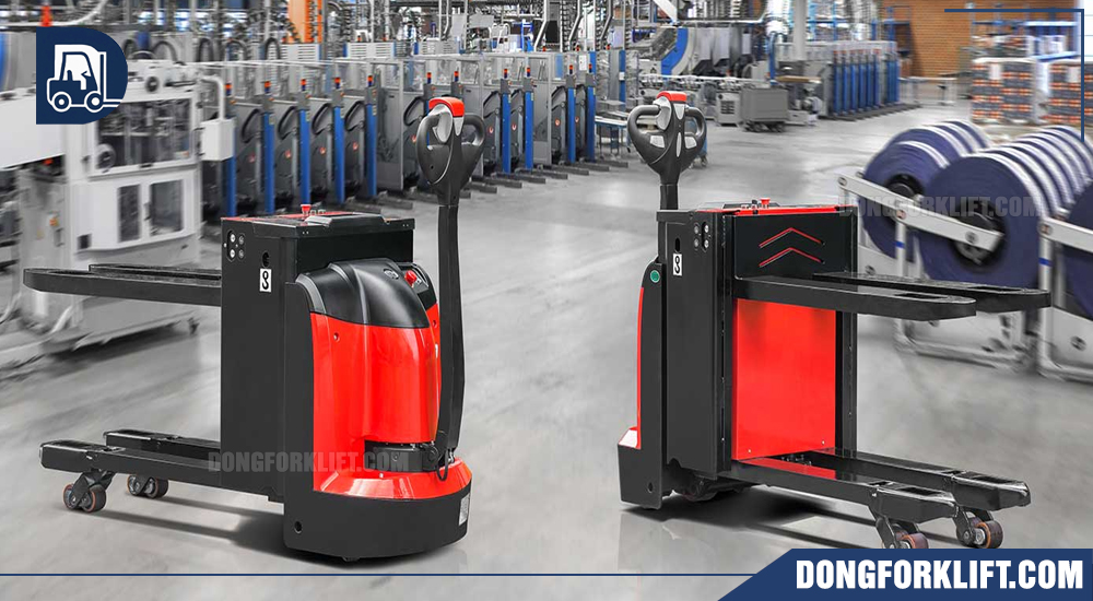 Xe nâng tay điện 2 tấn 2 tầng nâng Hangcha được thiết kế hiện đại