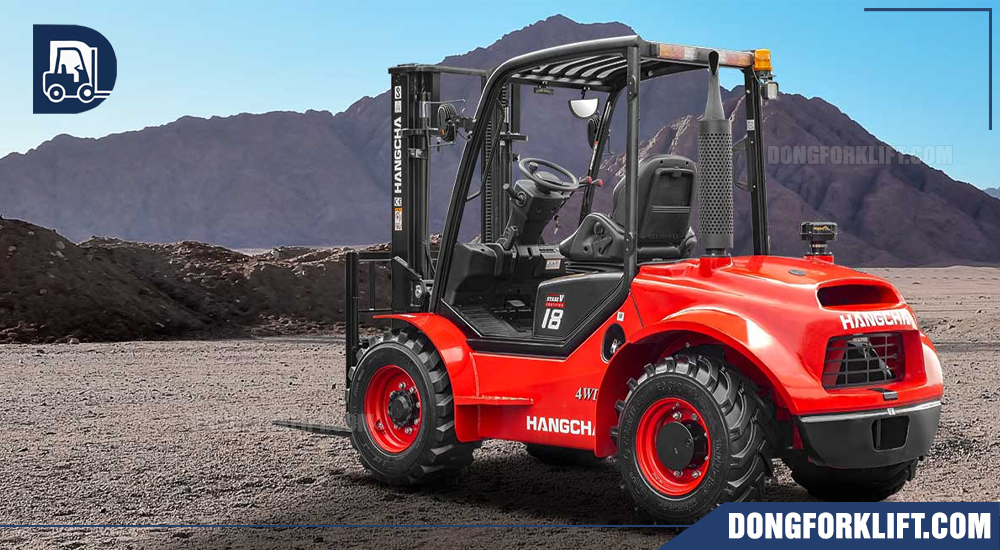 Xe nâng dầu địa hình 1.8 tấn luôn có sẵn phụ vụ khách hàng.
