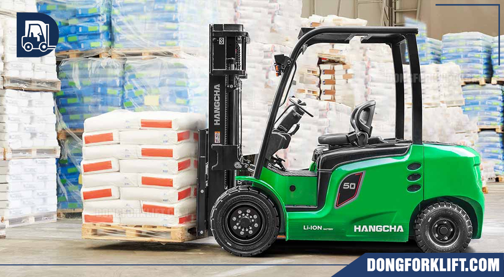 Xe nâng điện 5 tấn dòng X vận hành mạnh mẽ trong moi môi trường.